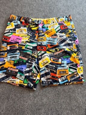 Loudmouth Golf "Party Mix" Cassette Tape Retro Mixtape Shorts Men's Size 42